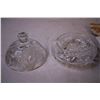 Image 3 : Crystal Butter Dish w/ Lid, Vintage Kid’s Shoes + Misc