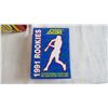 Image 3 : (2) Fleer 91 Baseball Card Cartons + 1991 Rookies score baseball