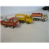 Image 2 : (3) Small Tonka Trucks, 2 Gasoline trucks and 1 tow truck