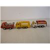 Image 3 : (3) Small Tonka Trucks, 2 Gasoline trucks and 1 tow truck