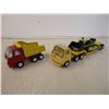 Image 2 : (4) Tonka toys, Dump truck< truck and trailer with grader