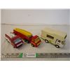 (3) Tonka, 2 fire trucks and motorhome