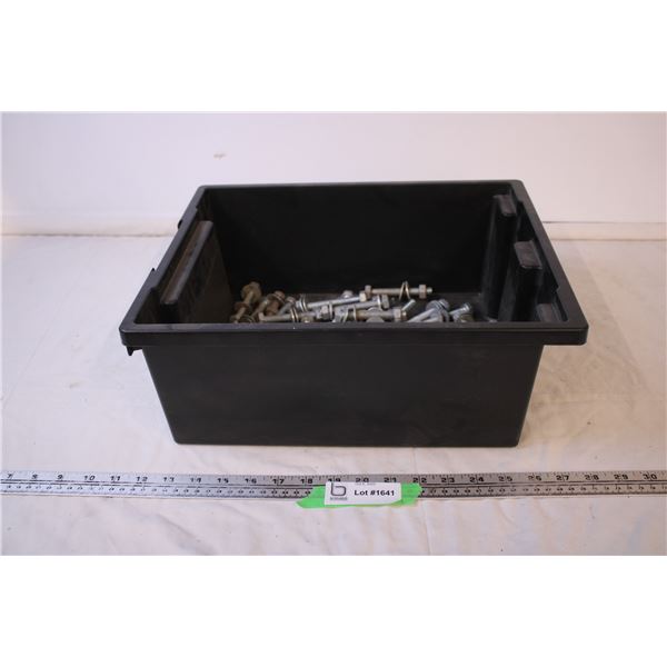 Bin of Bolts with Nuts, Washers