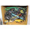 Image 2 : Box of Rubber Tie Down Straps and Misc