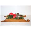 Image 2 : Christmas Wooden Sleigh Decoration