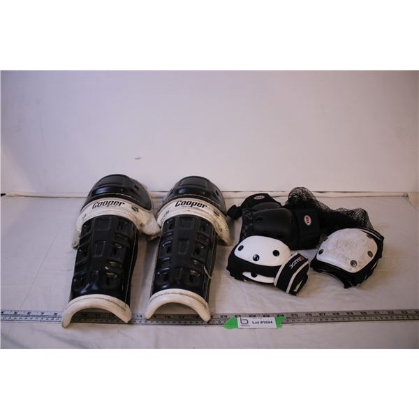 (8) Hockey Pads + Mesh Bag