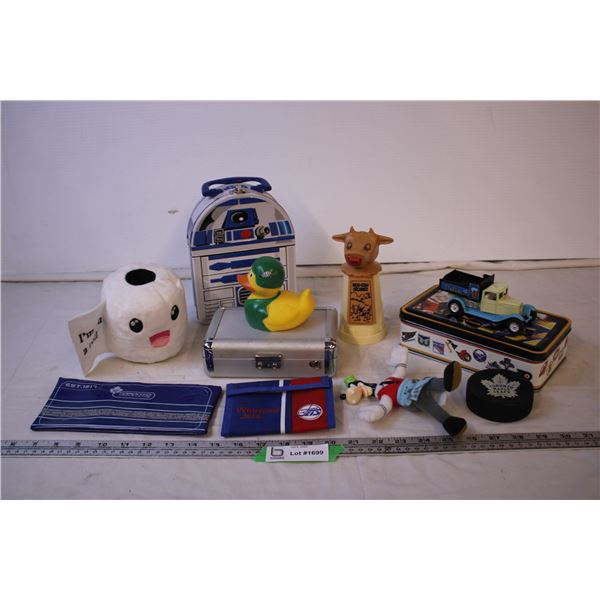 (11) Assorted Items (Including Pencil Cases, and Toys)