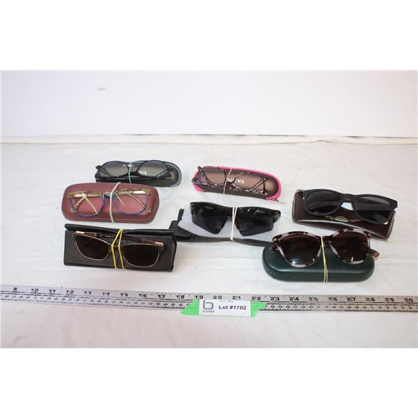 (3) Pairs of Glasses and (4) Pairs of Sunglasses w/ Cases