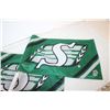 Image 2 : (2) Saskatchewan Roughriders Car Flags