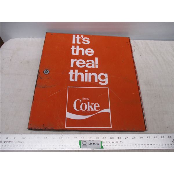 Enjoy Coke pop machine door