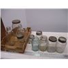 Image 1 : Box of Jars + Milk bottles