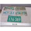 (5) Sask license plates