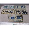 Image 1 : (5) Sask license plates (1 pair)