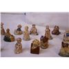 Image 3 : (18) Red Rose Tea Figurines w/ Container