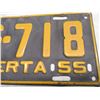 Image 2 : *1955 Alberta license plate