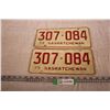 Image 1 : Pair of Saskatchewan 1975 Licence Plates