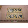 Image 1 : Pair of Saskatchewan 1972 Licence Plates