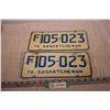 Image 1 : Pair of Saskatchewan 1976 Farm Licence Plates