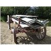 Image 2 : Massey Harris horse drawn 110 bushel grain wagon running gear - always stored inside, comes with sid