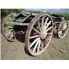 Image 3 : Massey Harris horse drawn 110 bushel grain wagon running gear - always stored inside, comes with sid