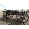 Image 4 : Massey Harris horse drawn 110 bushel grain wagon running gear - always stored inside, comes with sid