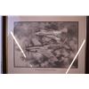 Image 2 : Framed 1977 Print of Ken Fox’s Drawing of North American P-51D Mustangs (Modified)