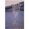 Image 5 : (3) Etched Glass Wine Glasses