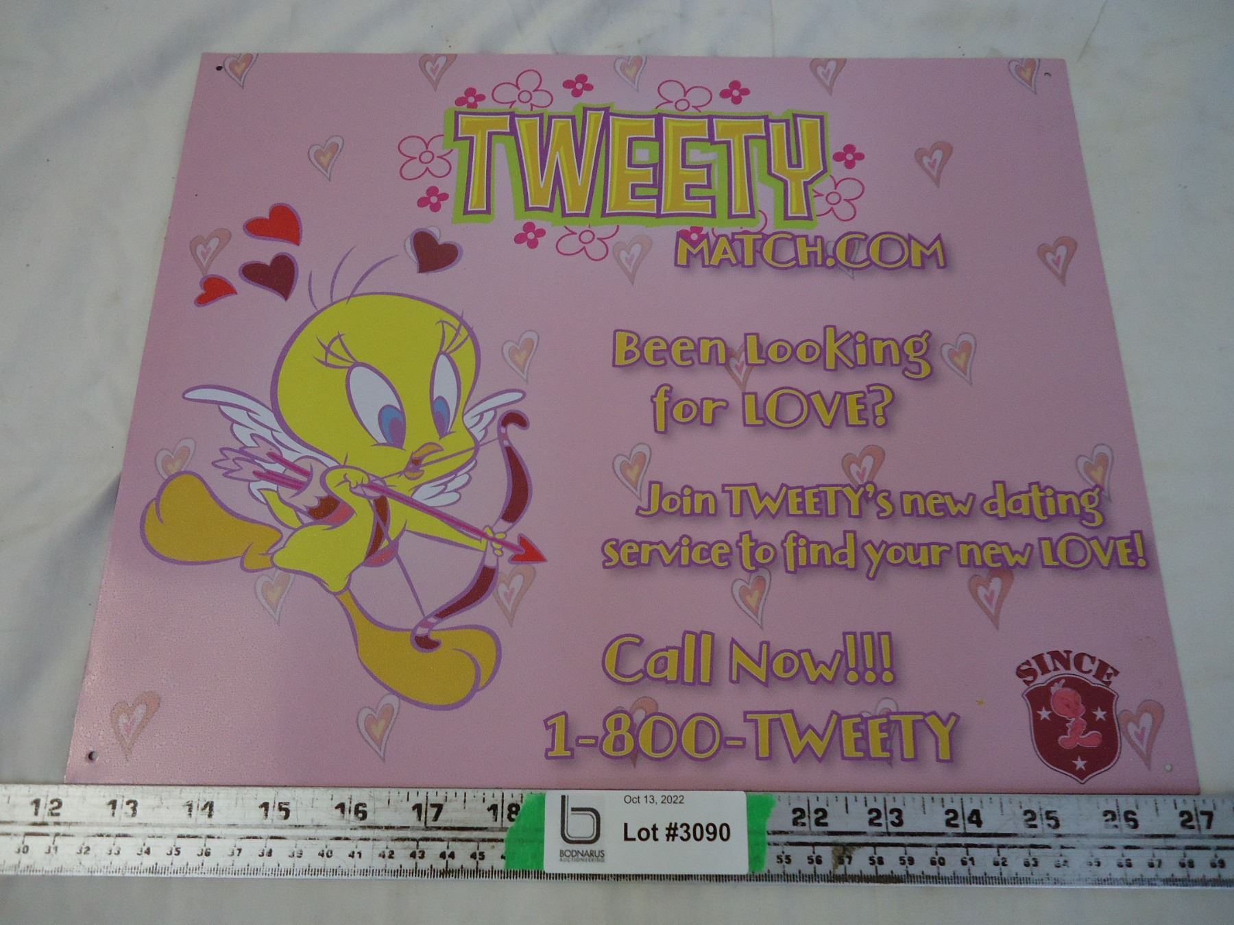 Large Metal Sign “Tweety” - Bodnarus Auctioneering