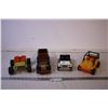 Image 1 : (3) Toy Jeeps + Wooden Cooper Tire Truck