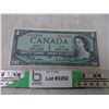 Image 1 : 1954 Canadian 1 Dollar Bill (good condition)