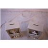 Image 2 : Pair of Novelty Coin Banks (1 Missing Stopper)