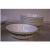 Image 3 : (9) Corelle By Corning Bowls + Serving Bowl