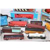 Image 3 : Large Train Set - track + box cars + engines - CN + CP