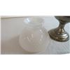 Image 3 : Oil Lamp without Burner, Milk Glass Chimney Shade