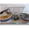 Image 1 : Laundry Basket - Sifters - (2) Magnetic Parts Trays - Misc Metal Bowls