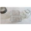 Image 2 : Butter Dish, Crown Sealer Jar, Glass container