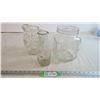Image 1 : (3) Glass Jar, Milk Bottle, Pitcher