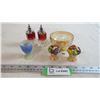 Image 1 : Salt & Pepper Shakers, egg cup, glass dish