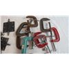 Image 2 : (8) Clamps + (6) Vintage Hinges