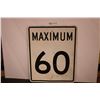 Image 1 : *Maximum 60 road sign