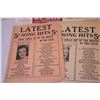 Image 6 : Package of (10) hit song lyrics (1930's-50's) 2 cent to 10 cent cover prices