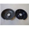 Image 2 : (4) Small Stove Burner Liners-Metal Coated