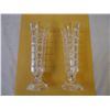 Image 3 : (2) Clear Crystal Approx. 8” inch Candle Holders(1950’s)