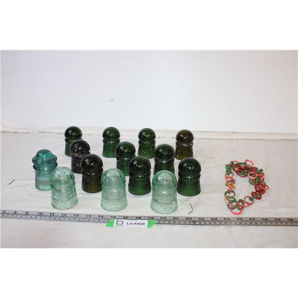 (14) Glass Insulators + Necklace?