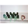 Image 1 : (14) Glass Insulators + Necklace?