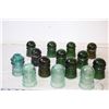 Image 2 : (14) Glass Insulators + Necklace?
