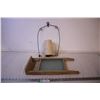 Image 1 : Small Wash Board w/ Glass + String Hanger w/ String