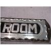 Image 3 : Vintage bathroom sign glass insert 13" long