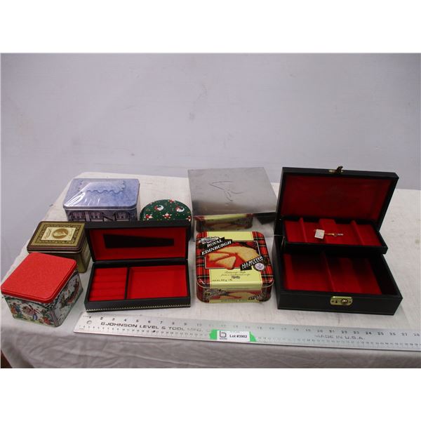 Jewelry Box + Collectible tins