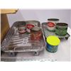 Image 2 : Paint trays, tins, brushes